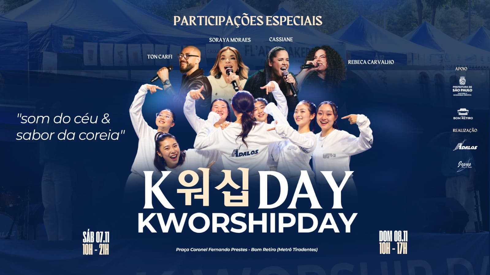 K-Worship Day 2026 – Som do Céu e Sabor da Coreia – terá sua segunda edição realizada em São Paulo